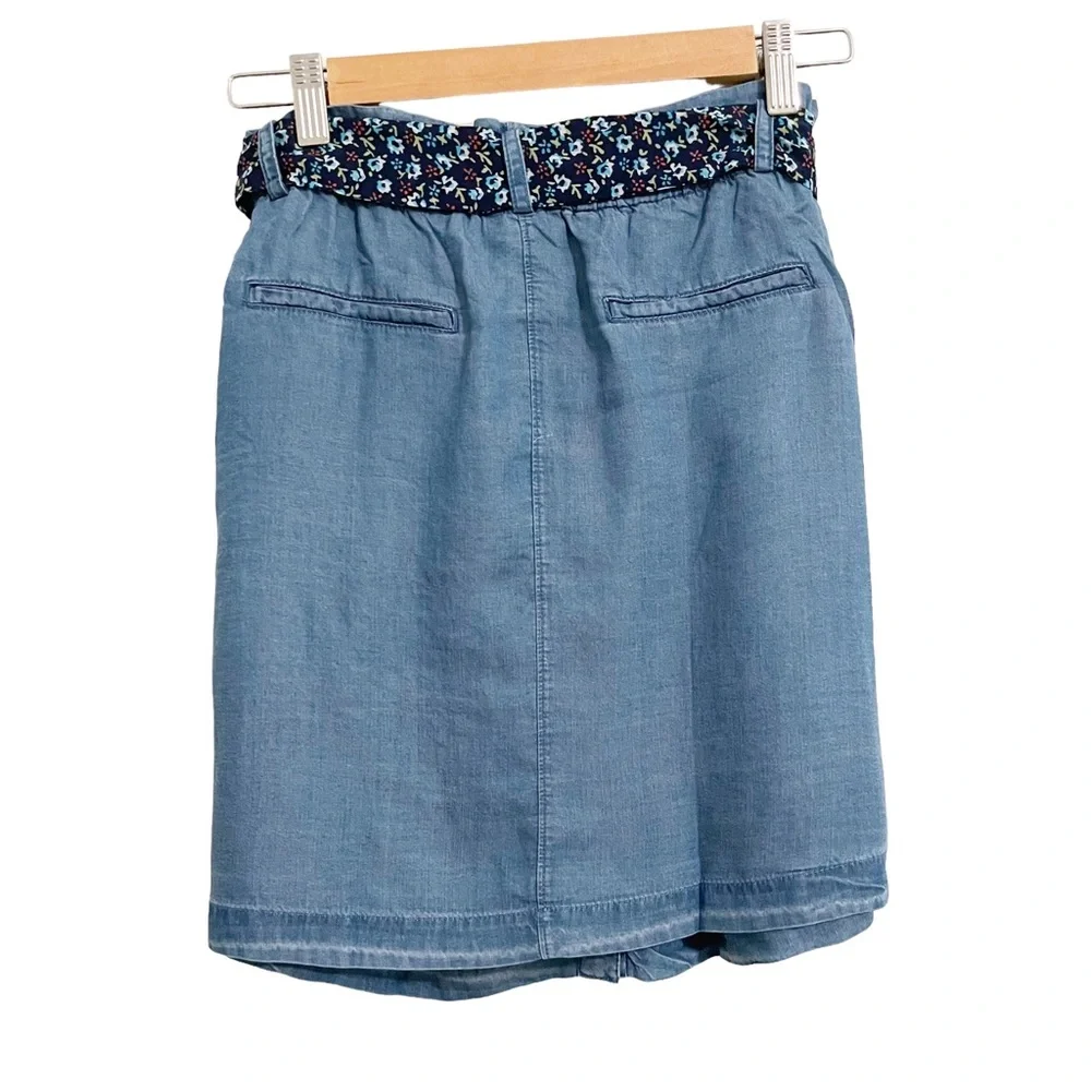 Matilda Jane Oceanside Chambray Blue Skirt NWT 14 Girl